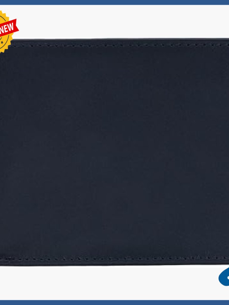 Men's Genuine Leather Rfid Bi-Fold Wallet With 8 Card Slots